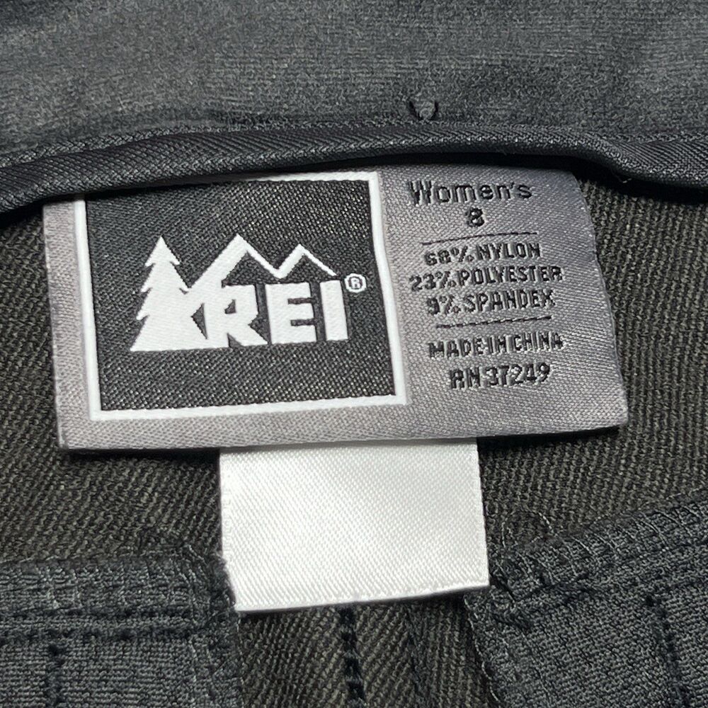 REI Hiking Pants Womens Size 8 Black Softshell Outdoor Stretch - Picture 6 of 6